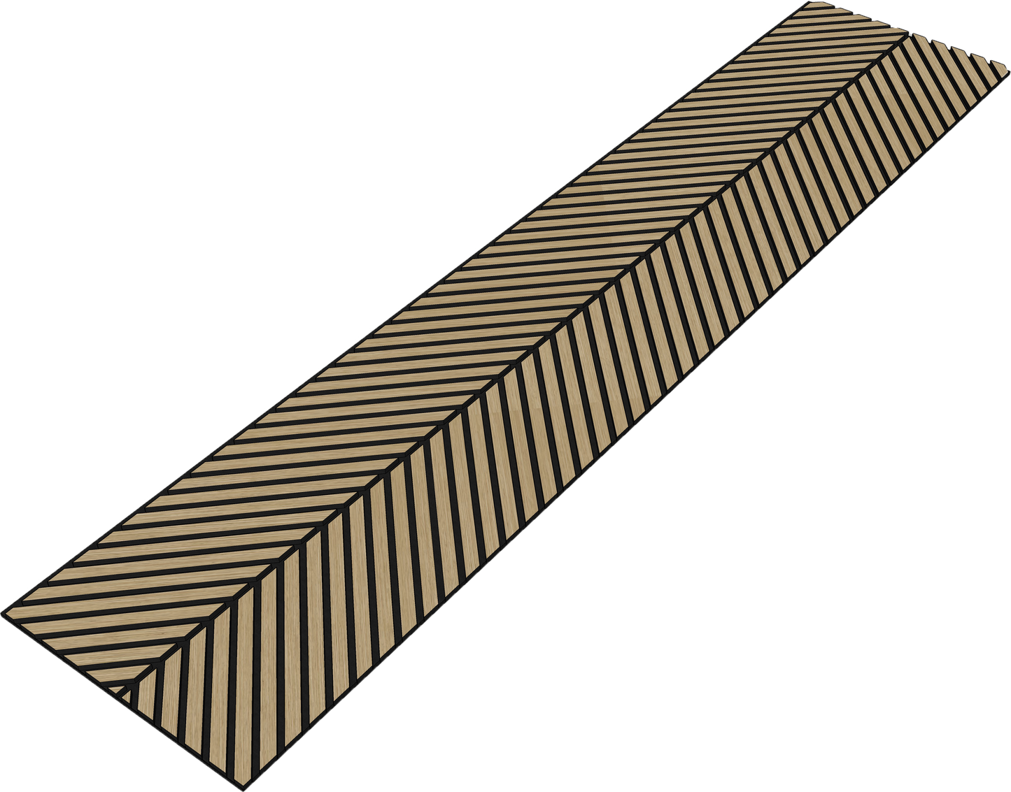 DELUX Akustični drveni paneli 270x55,9 cm - Hrast Herringbone