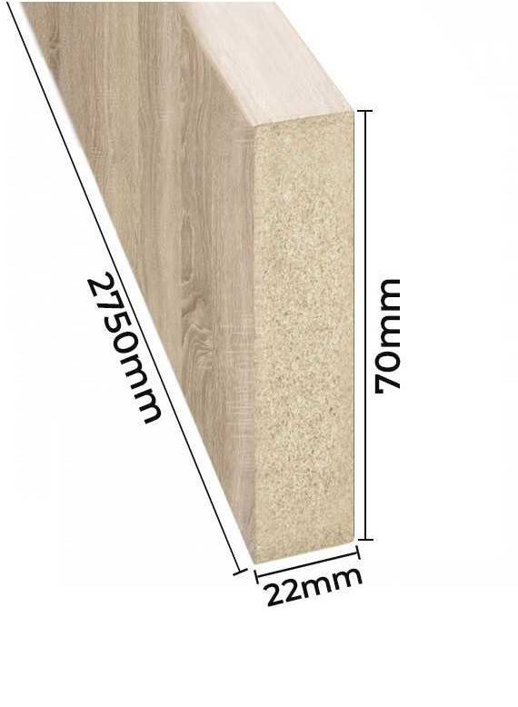 Dekorativne lajsne 22x70 mm - Hrast Sonoma