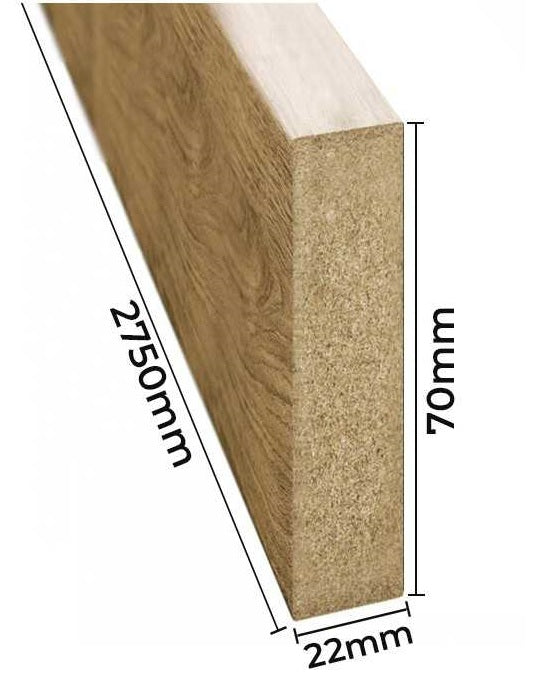 Dekorativne lajsne 22x70 mm - Naravni Hrast