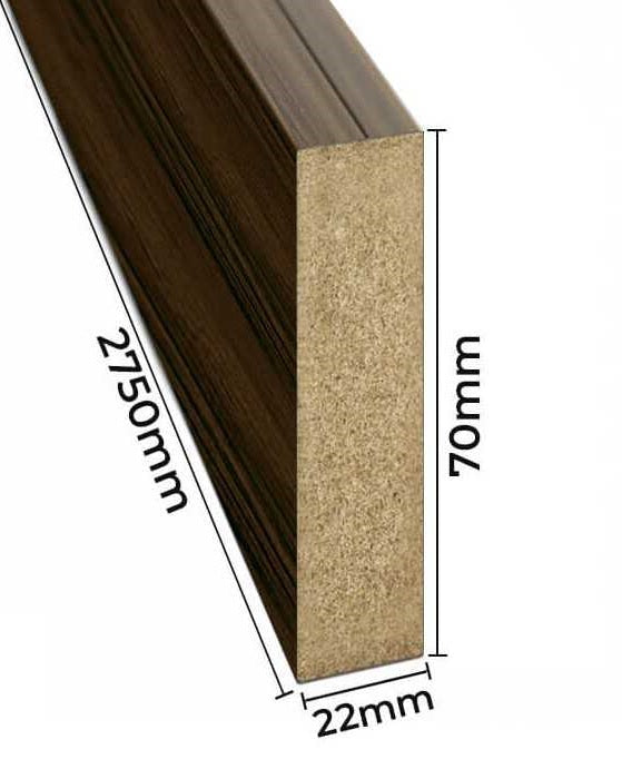 Dekorativne lajsne 22x70 mm - Orah