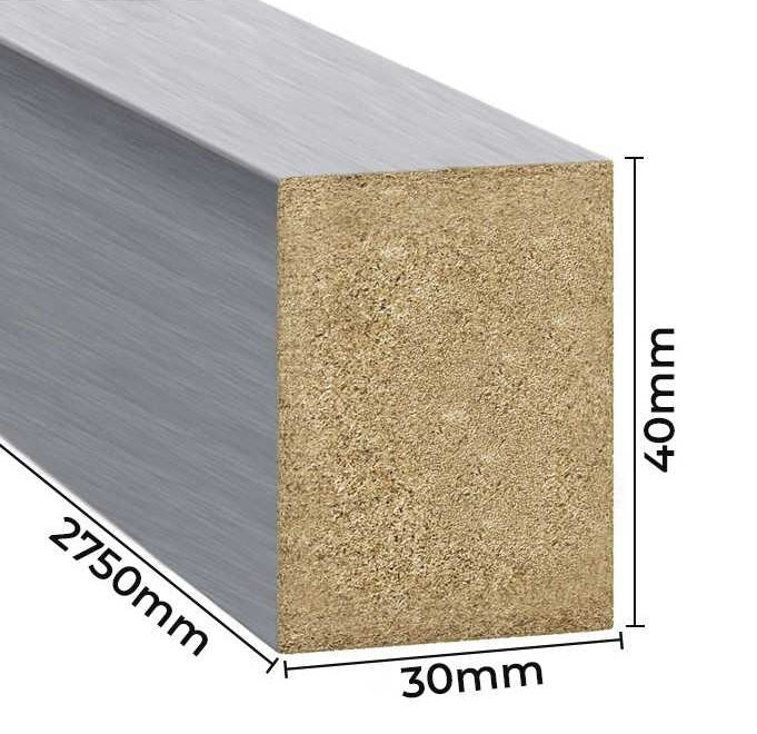 Dekorativne lajsne 3x4 cm - Srebrni Hrast